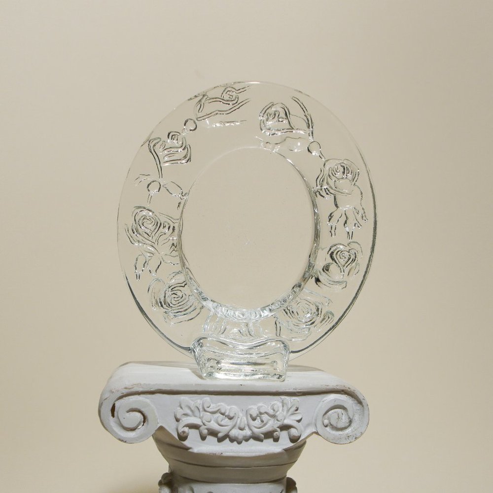 3/10$ Rose Glass Oval Frame Mini